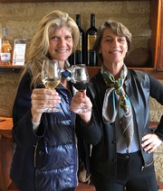 Two women enjoying Princess & Bear Wines at The Winemakers event.
